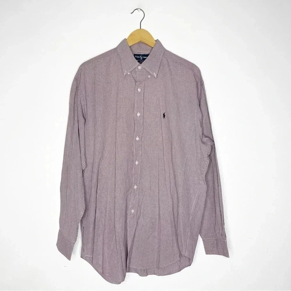 Ralph Lauren Blake Long Sleeve Mens Button Front Shirt Size Large - Picture 5 of 6